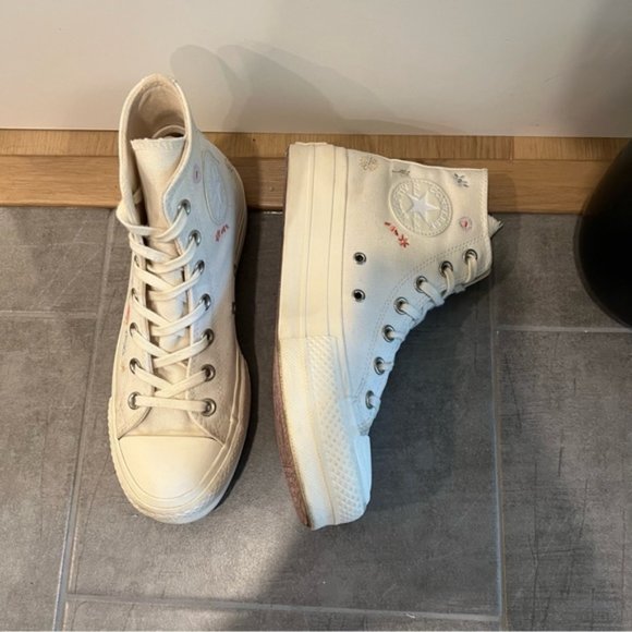 Converse Chuck Taylor All-Star Lift Hi in Things to Grow Egret - Picture 6 of 13